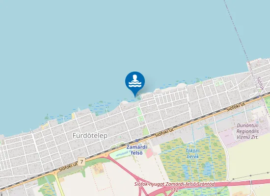 Map of BALATON ZAMARDI JEGENYE TERI STRAND