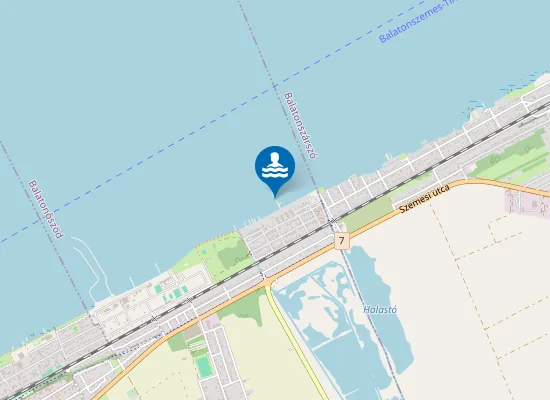 Map of Balaton Balatonoszod Hullam Udulopark