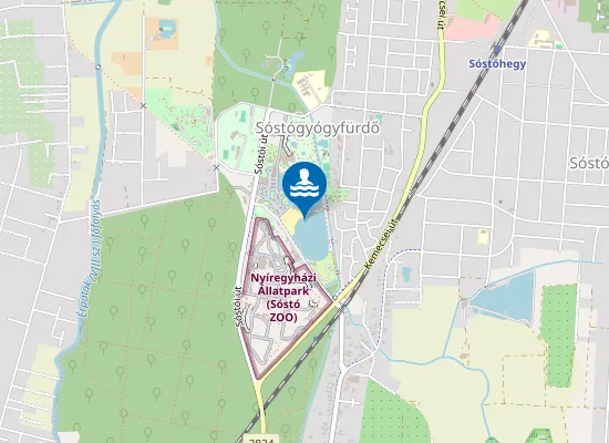 Map of NYIREGYHAZA-SOSTOGYOGYFURDO SOSTO TOFURDO