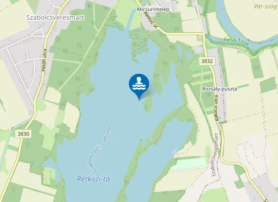 Map of RETKOZI TO SZABOLCSVERESMART BUCKA STRAND