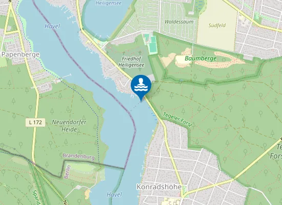 Map of OBERHAVEL SANDHAUSER SRASSE