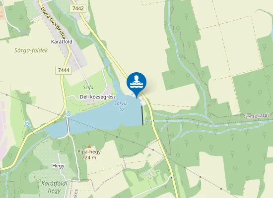 Map of GERSEKARAT SZABADIDOPARK ES STRAND