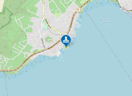 Map of Balaton Abrahamhegy Kozsegi Strand