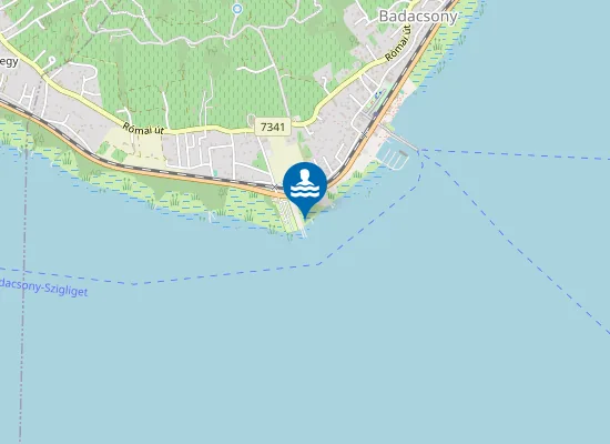 Map of Balaton Badacsonytomaj Badacsony Kemping