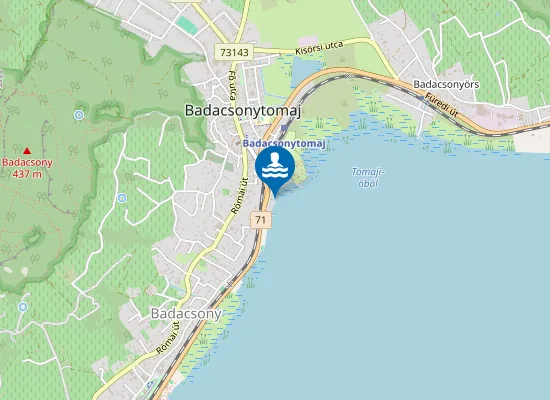 Map of Balaton Badacsonytomaj Club Hotel Strand