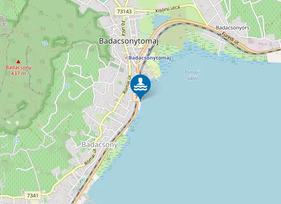 Map of Balaton Badacsonytomaj Varosi Strand