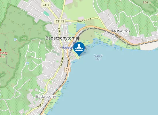 Map of Balaton Badacsonytomaj Tomaj Kemping