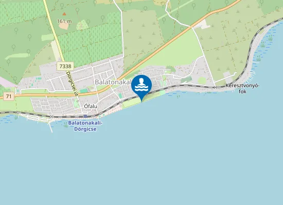 Map of Balaton Balatonakali Strand Holiday Kemping