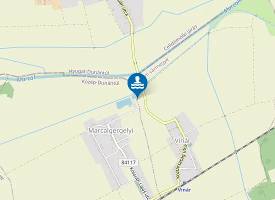 Map of Vinar 08/6. Hrsz-U To