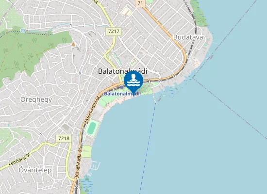 Map of Balaton Balatonalmadi Hotel Ramada - Bal Resort Strand