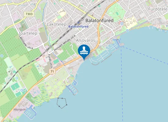 Map of Balaton Balatonfured Hotel Fured