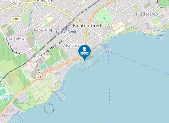 Map of Balaton Balatonfured Hotel Uni