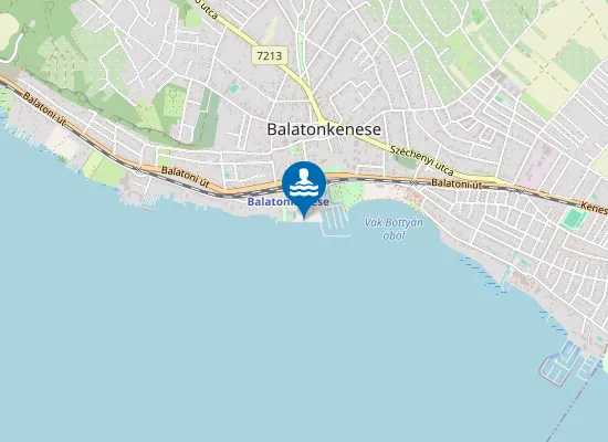 Map of Balaton Balatonkenese Hotel Marina-Port