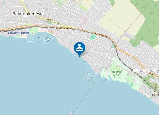 Map of Balaton Balatonkenese Bay Garden