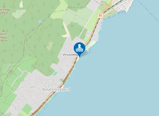 Map of BALATON BALATONSZEPEZD VIRIUSZ STRAND