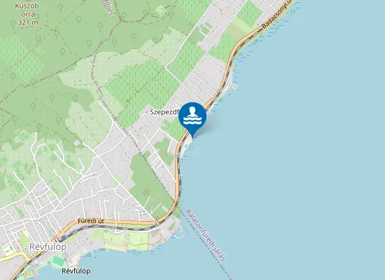 Map of BALATON BALATONSZEPEZD SZEPEZDFURDOI STRAND