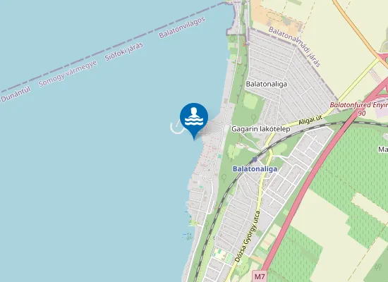Map of BALATON BALATONVILAGOS CLUB ALIGA STRAND