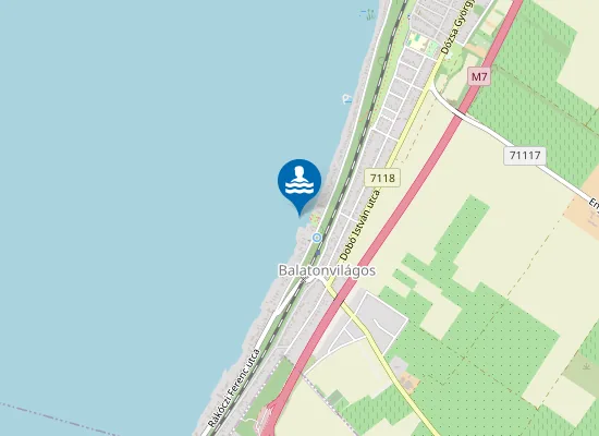 Map of BALATON BALATONVILAGOS KOZSEGI STRAND