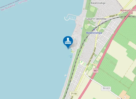 Map of BALATON BALATONVILAGOS CSOKONAI UTCAI STRAND