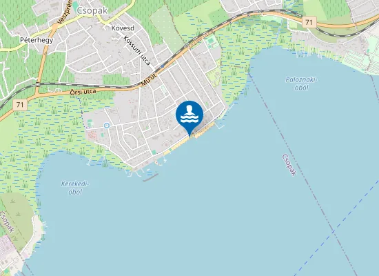 Map of BALATON CSOPAK KOZSEGI STRAND