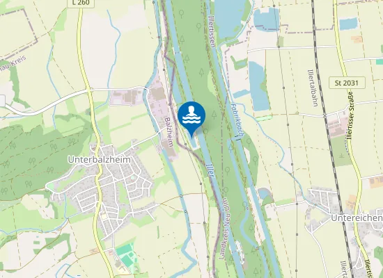 Map of UNTERBALZHEIM BAGGERSEE