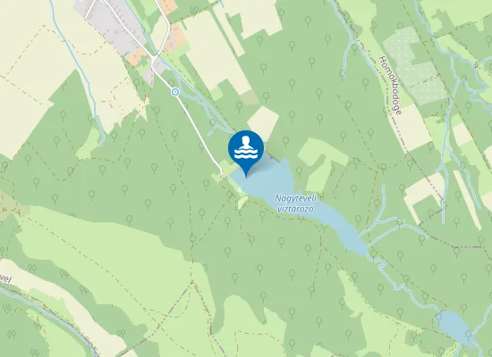 Map of NAGYTEVELI VIZTAROZO FENYVES STRAND