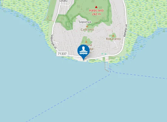 Map of BALATON SZIGLIGET KOZSEGI STRAND