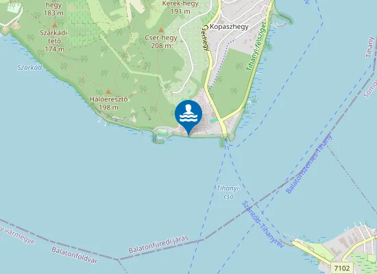 Map of BALATON TIHANY HOTEL CLUB TIHANY