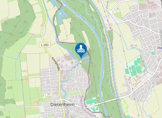 Map of DIETENHEIM BAGGERSEE