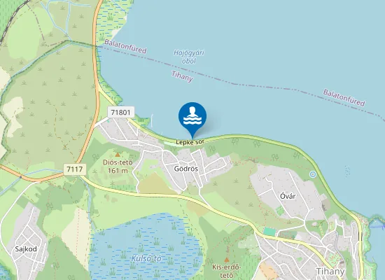 Map of BALATON TIHANY GODROS STRAND