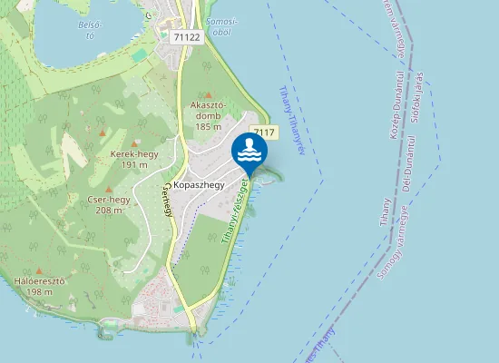 Map of BALATON TIHANY UVATERV STRAND