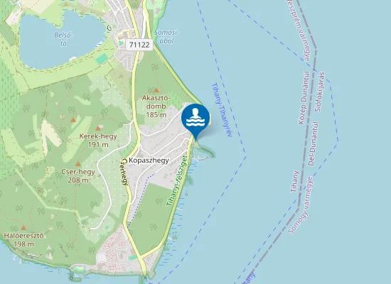 Map of BALATON TIHANY TIHANY PLAGE 18