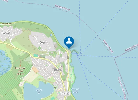 Map of BALATON TIHANY HAJOALLOMASI STRAND