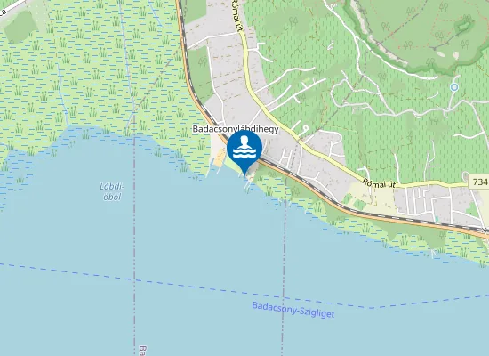 Map of Balaton Badacsonylabdihegy Mh 1. Sz. Kikepzo Oktatasi Es Regeneralo Kozpont Elotti Vizterulet