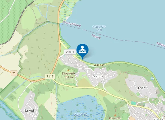 Map of BALATON TIHANY HOTEL PANORAMA