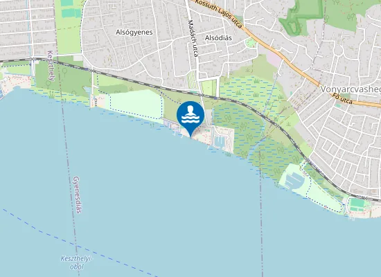 Map of BALATON GYENESDIAS DIASI JATEKSTRAND