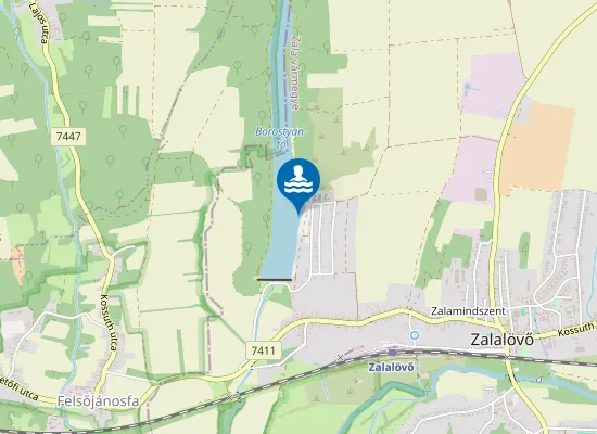 Map of Zalalovo Borostyan Tostrand