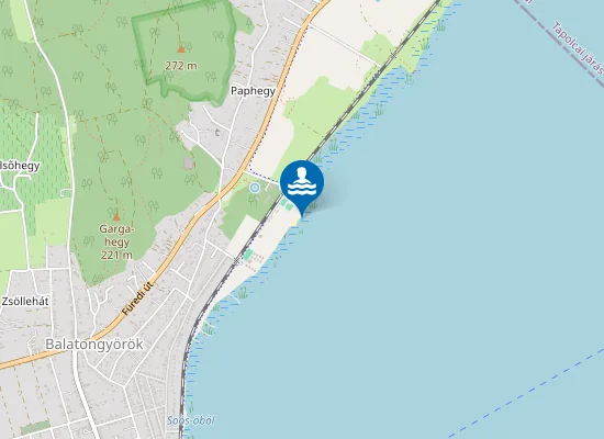 Map of Balaton Balatongyorok Szepkilato Strand