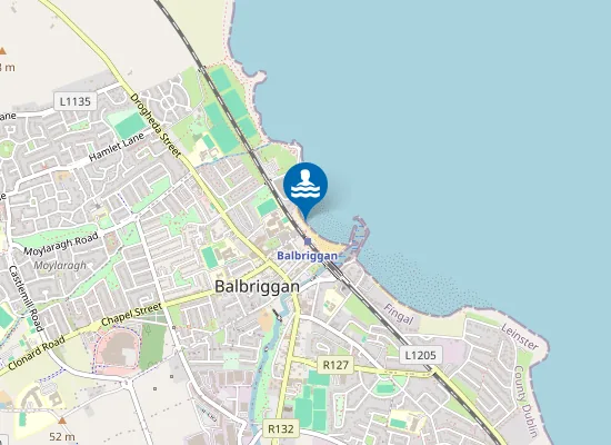 Map of Balbriggan, Front Strand Beach