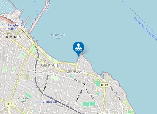 Map of SANDYCOVE BEACH