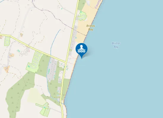 Map of Brittas Bay South