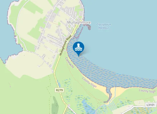 Map of MULLAGHMORE BEACH