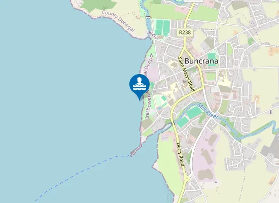 Map of Lady's Bay, Buncrana