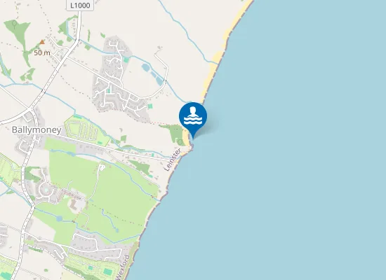 Map of Ballymoney, North Beach