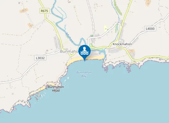 Map of Bunmahon Beach