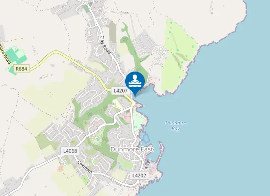 Map of DUNMORE STRAND, DUNMORE EAST