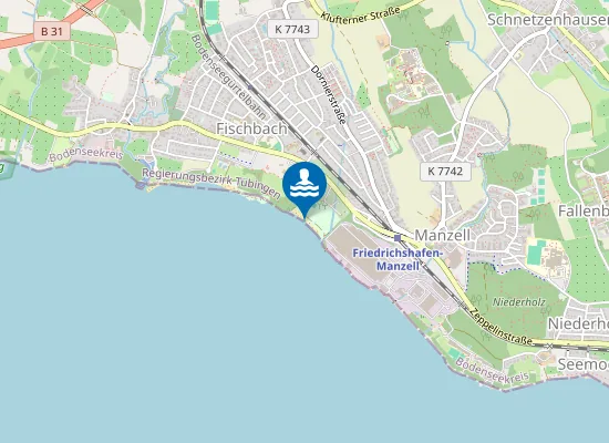 Map of FRIEDRICHSHAFEN FREIZEITG MANZELL
