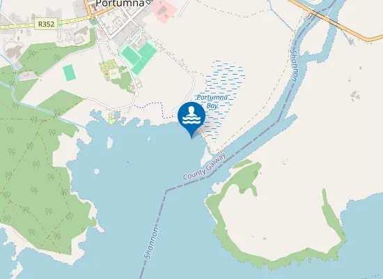 Map of Bathing Place At Portumna