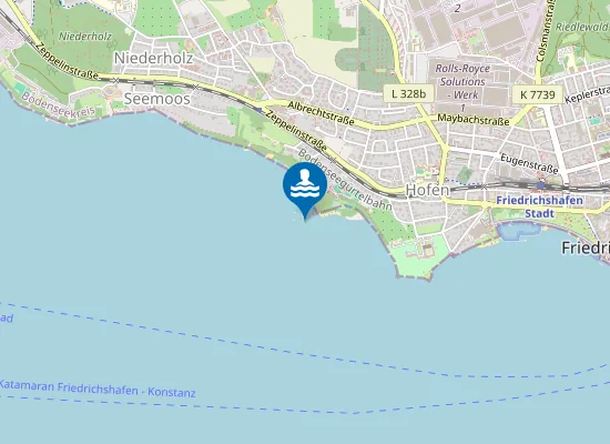 Map of FRIEDRICHSHAFEN STRANDBAD