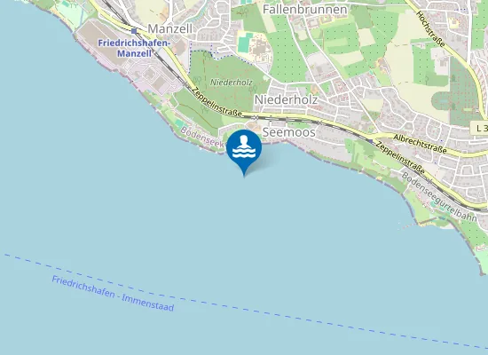 Map of FRIEDRICHSHAFEN ZELTLAGER SEEMOOS